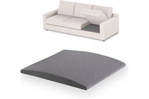 aodisman Couch Cushion Support for Sagging Seat, 1-Pack Sofa Furniture seat Cushion Sagging Repair, Curved high-Density Foam Sofa Cushion Support, Grey