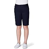 French Toast Women's Teen and Juniors' Stretch Twill Bermuda Shorts