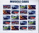 Muscle Cars, Full Sheet of 20 Forever Postage Stamps, USA 2013, Scott 4743-47