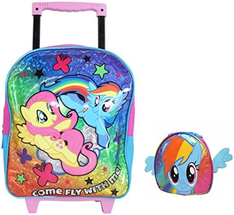 New My Little Ponny Toddler Rolling Backpack