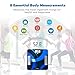 Body Fat Analyzer, TaoTronics Bluetooth Scale 4.0 Digital Bathroom Scale Measures Weight, BMI, Body Fat, Water, Muscle, Bone Mass, BMR, AMR, 12 User Memory Mode, Smart App
