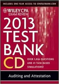 Wiley Cpa Exam Review 2013 Test Bank Cd Auditing And