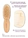 Rhoost Natural Bamboo Wooden Hair Brush and Comb Set. Suitable for Newborns, Infant & Toddlers. Soft Gentle Bristles for Cradle Cap