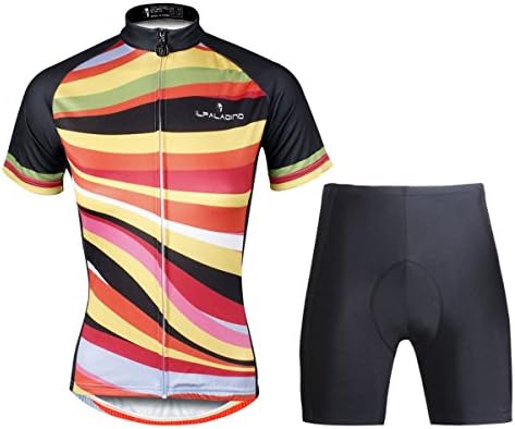 Ilpaladino Women's Cycling Jersey Clothing Set Short Sleeve Breathable colorful (XXS)