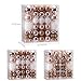 Sea Team 125-Pack Shatterproof Rose Gold Christmas Ball Ornaments Set, Assorted Multi-Sized Hanging Baubles, Xmas Tree Decorations, Seasonal Décor for Holiday Wreath Garland, Hooks Included