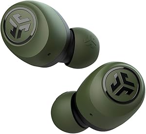 JLab Go Air True Wireless Bluetooth Earbuds + Charging Case | Green | Dual Connect | IP44 Sweat Resistance | Bluetooth 5.0 Connection | 3 EQ Sound Settings: JLab Signature, Balanced, Bass Boost
