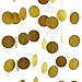 Gold Glitter Paper Garland Circle Dots Hanging Decor Party Supplies - 2'' Diameter - 13.8 Feet ( 2Pcs )