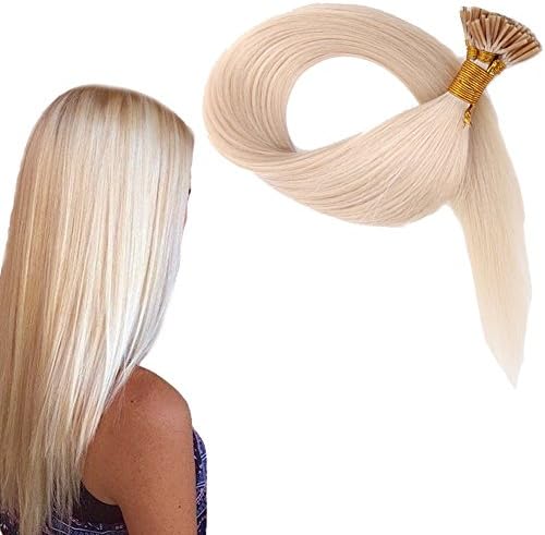 InfiniteS I Tip Stick Virgin Human Hair Extensions Keratin Stick Fusion Remy Hair (22 Inches, #60)