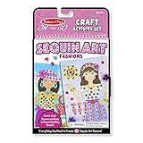 Melissa & Doug On-The-Go Crafts Fashion Sequin Art (Great Gift for Girls and Boys - Best for 5, 6, 7, 8, 9 Year Olds and Up)