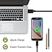 PS4 Micro USB Charging Cable, [15FT 2Pack] Extra Long Fast Charging Cord, High Speed Android Charger Cable for Samsung Tablet/Galaxy S7 Edge/S6/S5,Android,Honor 6X,HTC,Echo Dot,Xbox One - Black