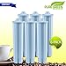 PureGreen Compatible Jura Blue Clearyl Coconut Shell Activated Water Filter Cartridges for Capresso 71445 Automatic Coffee Maker & Espresso Center Machines - Unbleached 6 Pack - for Home & Kitchen Use