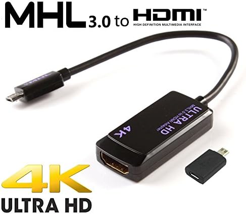 Samsung GT-i9250 Android MHL 3.0 HDTV Adapter! Easily Connects to your HDTV up to 4K using the official adapter! [RETAIL PACKAGING]