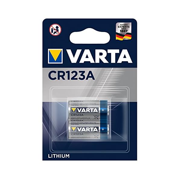 VARTA Batterien CR123A Lithium Rundzelle, 2 Stück, 3V, Spezialbatterien für elektronische Kleingeräte, mit langanhaltender, höchster Leistung