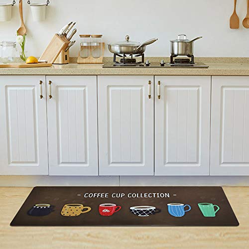 Ustide Rubber Backed Kitchen Mat, Premium Standing Fancy Moroccan
