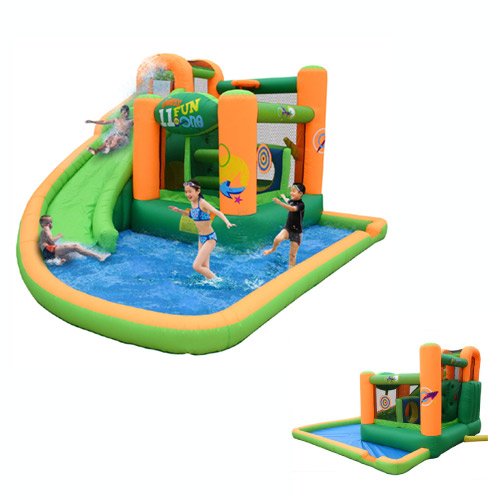 KIDWISE Endless Fun 11 in 1 Inflatable Bouncer and Water Slide