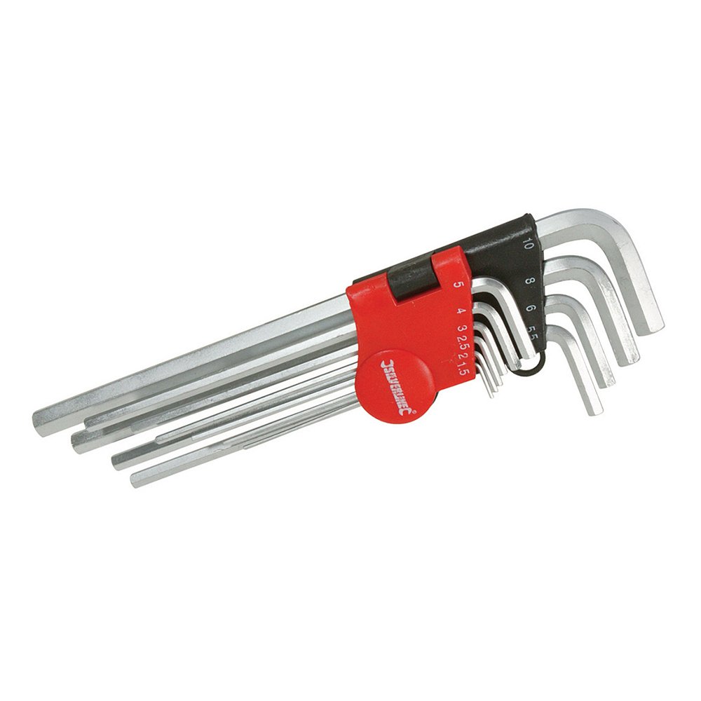 Silverline Hex Key Metric Expert Set 10pce 1.5 - 10mm (719784)