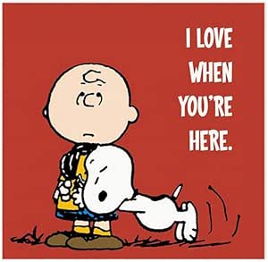 YOKJLDH Charlie Brown Love Snoopy Lienzo Póster de pared Obras de Arte