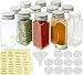 SimpleHouseware 12 Square Spice Bottles (4oz) w/label Set primary