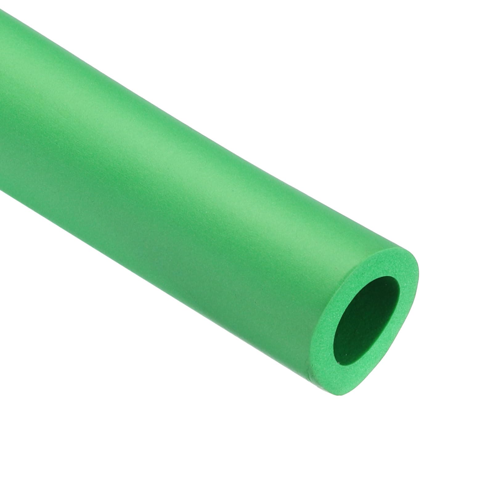 Rebower 18mm ID Pipe Insulation Tubing 6mm Thick Heat Preservation Foam Tube, [for Plumbing Freeze Protection Exercise Handle] - 30mm OD/3ft/Green