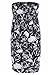 New Womens Aztec Skull Tye Dye Paisley Printed Boob Tube Sheering Tops 8-22 ( Skull Rose, 2X )