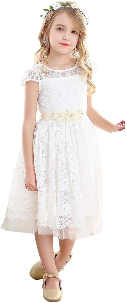 bow dream flower girl dress