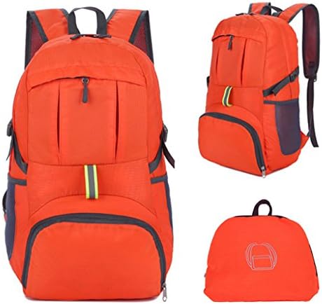 Foldable Backpack, Jayboson Lightweight Rucksack Foldable Backpack Large Capacity Anti Water Drops Nylon Packable Carry on Trekking Rucksack Backpacking Bags for Camping Outdoor Travelling Shopping 34L