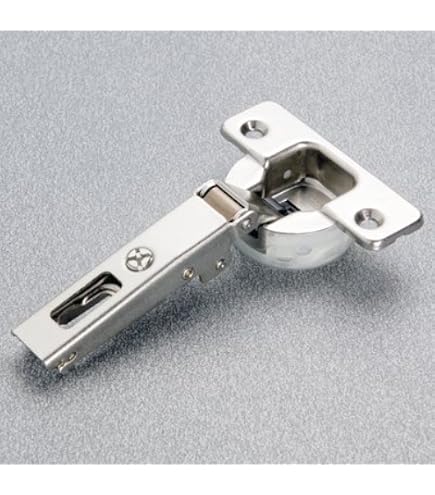 Salice Nickel Plated Pie Cut Hinge With Dowels - Self-Closing For Frameless Corner Cabinets
