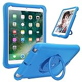 Fintie iPad 9.7 2018 2017 / iPad Air 2 / iPad Air Case, [Magic Ring] 360 Rotating Multi-Functional Grip Stand Shockproof Full-Body Rugged Protective Cover for iPad 6th / 5th Gen, iPad Air 1/2, Blue