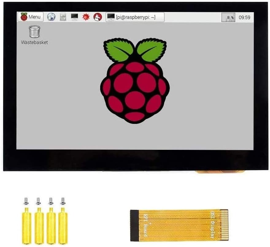IBest 4.3inch DSI LCD Capacitive Touch Screen Display 800×480 Resolution IPS Wide Angle Monitor for Raspberry Pi 4B/3B+/3A+/3B/2B/B+/A+