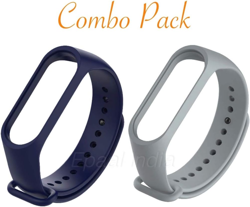 Epaal TPU Silicone Band Strap Compatible with Mi Band 4 & Mi Band 3