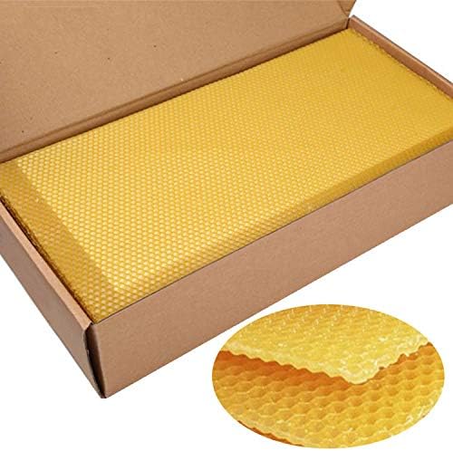 America Australia Shallow deep Natural Beeswax Foundation Sheets Beeswax Honeycomb Sheets(30pcs)