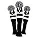 Hireko Sock Retro Head Cover Set (3-Pack), Black