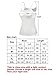 Satinior Women's Cami Camisole Built-in Bra Adjustable Spaghetti Strap Tank Top Padded Cami Tanks (M Size, White)
