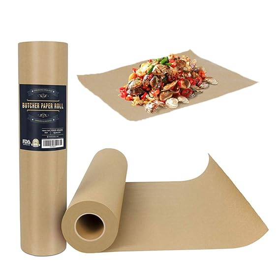 Metzgerpapier, Metzgerollt, Geschenkpapier, Lebensmittelqualität, Geschenkverpackung, leicht zu reinigen, 44.2 x5200cm