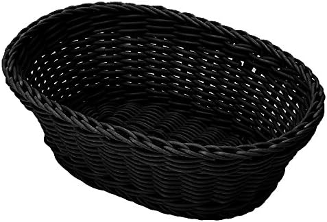 Saleen Oval Basket, Black, 32 x 24 x 12 cm