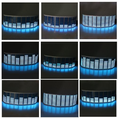 Sound Music Beat Activated Car Stickers Equalizer Glow LED Light Audio Voice Rhythm Lamp(70cm X 16cm, Blue) Electronics, Car & Vehicle Electronics, Car Electronics, Car Audio