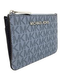 Michael Kors Jet Set de viaje pequeño superior con cremallera monedero ID Card Case Wallet