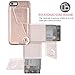 iPhone 6 Plus Wallet Case, iPhone 6 Plus Case, ZVEdeng iPhone 6 Plus Credit Card Holder Case, Shockproof Leather Wallet Phone Case Handbag Purse Magnetic Case 5.5inch-Rose Gold