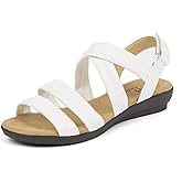 VJH confort Women’s Flat Sandals, Soft Straps Slip-on Open Toe Light Weight Elastic Slingback Comfort Casual Walking Sandals