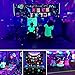 COVOART 27W UV Black Light, 12LED Black Light Bar, Glow in The Dark Party Supplies for Disco Stage Lighting, Halloween, Body Paint, Fluorescent Poster, Birthday Wedding Party