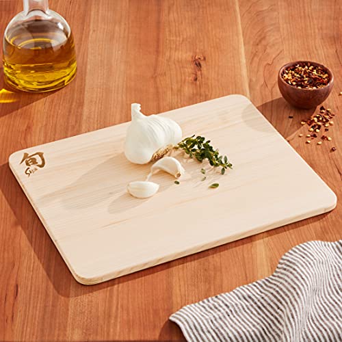 Shun Cutlery Small Hinoki Cutting Board, 10.75" x 8.25" Small Wood