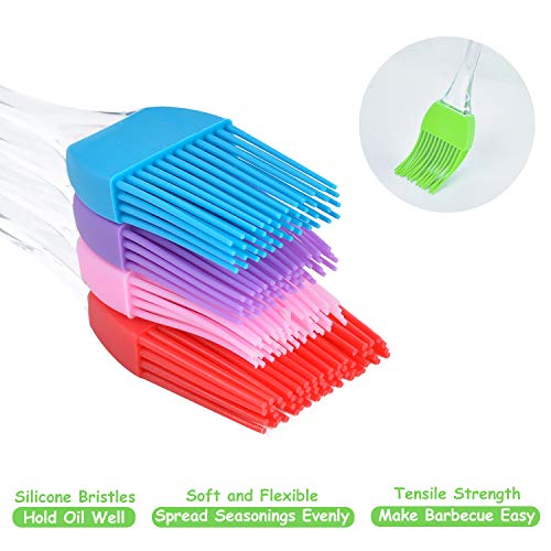 Basting Brushes, JUSTDOLIFE 6 Pack Silicone Pastry Brushes Heat Resistant Pastry Basting Oil Brush for BBQ Meat,Cakes & Pastries