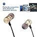 YYQ Bluetooth Headphones Wireless Sports Headset Sweat-Proof Noise-Canceling Earbuds with magnetic and Built-in Mic Headset (gold)