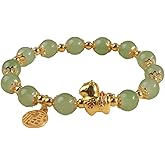 JENMAVJI 2026 Chinese New Year Horse Beaded Pendant Stretch Bracelets Colorful Crystal Chinese Zodiac Good Luck Year of The Horse Feng Shui for Spring Festival Jewelry for Women