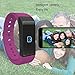 Toprime Fitness Tracker Wearable Waterproof Smart Band with Multi-Functions for Andriod and iOS (Purple)