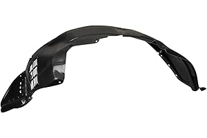 TRQ Front Right Inner Fender Liner Black Passenger Side Compatible with 2010-2012 Hyundai Santa Fe HY1249123