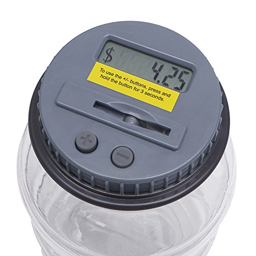 Feamos Automatic Counting Coin Piggy Bank Digital Electronic Saving Money Box Jar - Thumbnail 2