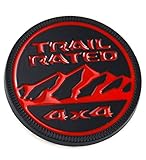 Aimoll 1pc Trail Rated 4×4 Trunk Tailgate Fender 3D Metal Emblem Badge Logo Replacement for Wrangler 2009-2017 (Red Black)