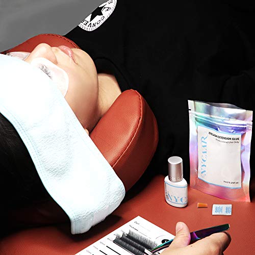 Eyelash Extension Glue Professional Extra Strong Grade Eyelashes Black Adhesive 1-2 Seconds Drying Time for 45-60 Days 7ml