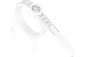 REIDEA Ring Sizer Measuring Tool Reusable Finger Size Gauge Jewelry Sizing Tool 1-17 USA Rings Size (White)